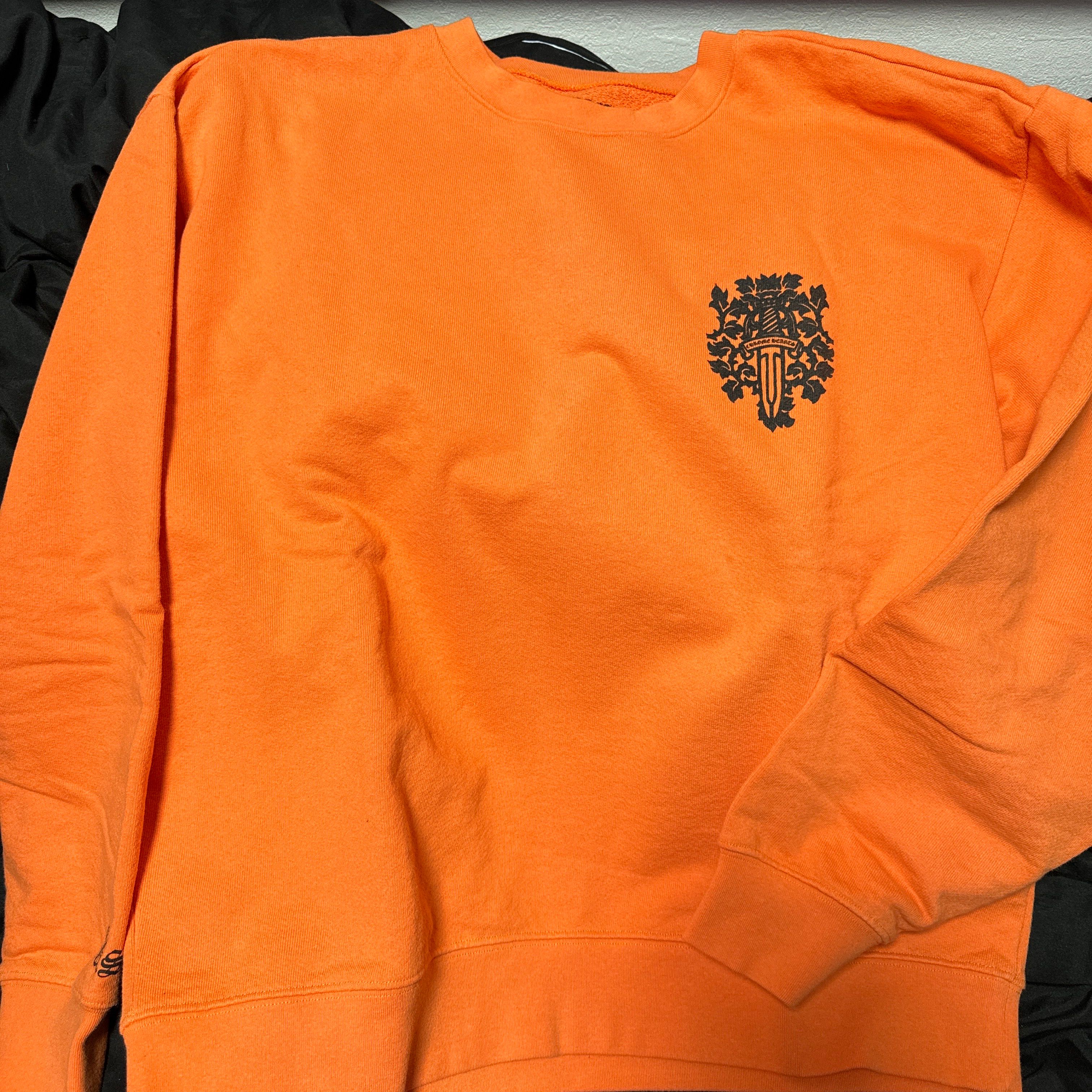 Chrome Hearts Vine Dagger Crewneck Sweatshirt "Orange"
