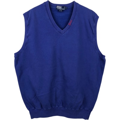 古着 ラルフローレン Ralph Lauren POLO by Ralph Lauren Vネック スウェットベスト メンズL相当/eaa656318