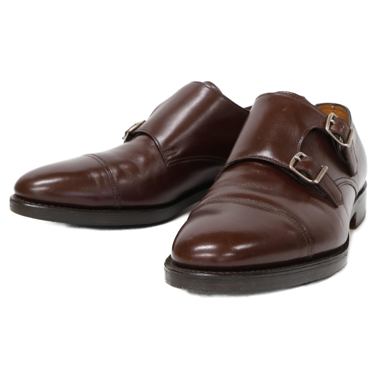 ジョンロブ 【美品】WILLIAM ウィリアム 9795Rラスト ダブルモンクストラップ シューズ 8 1/2E