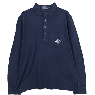 古着 ラルフローレン Ralph Lauren POLO by Ralph Lauren MERCERIZED PIMA MESH 長袖 ポロシャツ メンズXL相当/eaa616680