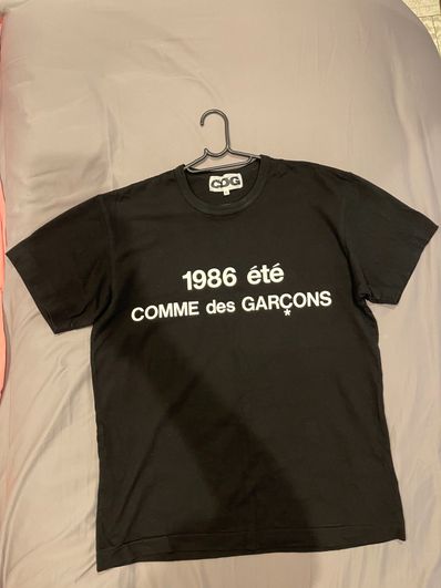Comme des Garçons 1986 COMME des GARCONS T-SHIRT "Black" SZ-T028-051
