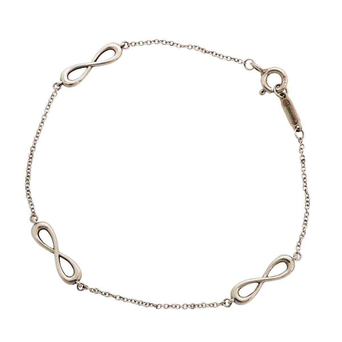 【6jkb0289】ティファニー ブレスレット インフィニティ エンドレス シルバー925【中古】レディース