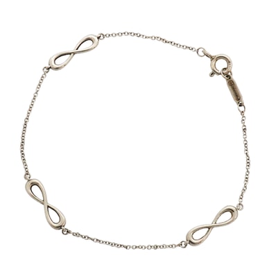 【6jkb0289】ティファニー ブレスレット インフィニティ エンドレス シルバー925【中古】レディース