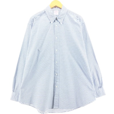 古着 ブルックスブラザーズ Brooks Brothers Est.1818 長袖 ボタンダウンチェックシャツ メンズXL相当/eaa562757