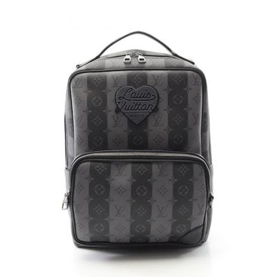 ルイ・ヴィトン LOUIS VUITTON LOUIS VUITTON × NIGO モジュラー リュックサック バックパック バッグ PVCコーティングキャンバス レザー グレー メンズ ブラック系 / グレー系 M45962 【中古】