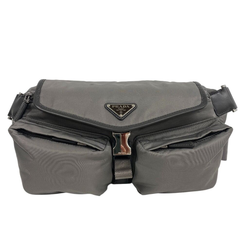 プラダ PRADA ボディバッグ Re-Nylon 2VH174 グレー