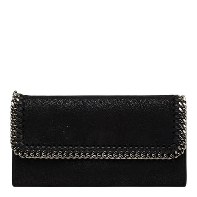 ステラマッカートニー ファラベラ 長財布 ブラック ポリエステル レディース Stella McCartney 【中古】