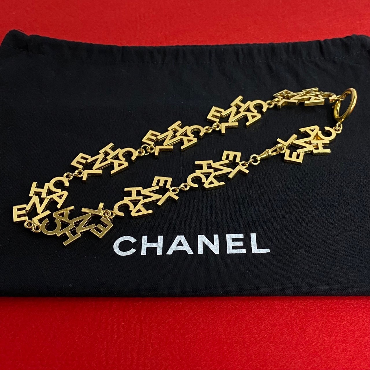 CHANEL シャネル ロゴ モチーフ GP ネックレス ゴールド
57463