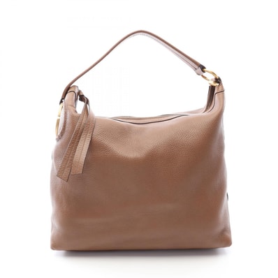 グッチ GUCCI インターロッキングG ショルダーバッグ バッグ レザー レディース ブラウン系 309530 【中古】
