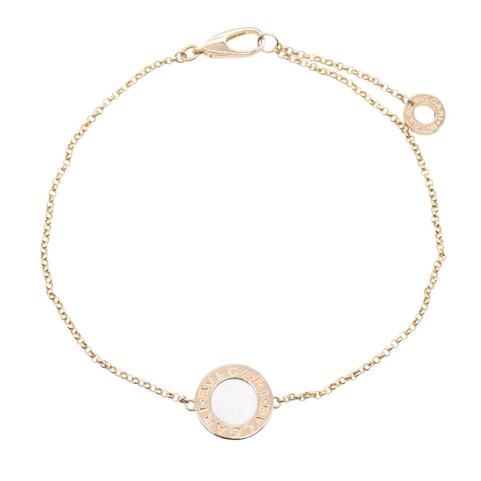ブルガリ BVLGARI ブルガリブルガリ マザーオブパール ブレスレット ブレスレット アクセサリー K18PG(ピンクゴールド) マザーオブパール レディース ゴールド系 / ホワイト系 350550 【中古】