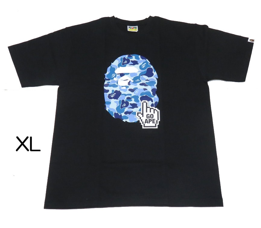 BAPE ABC Camo Online Tee Black Blue XL