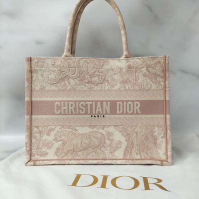 Dior Medium Dior Book Tote Rose Des Vents Toile de Jouy Embroidery "Rose des Vents"