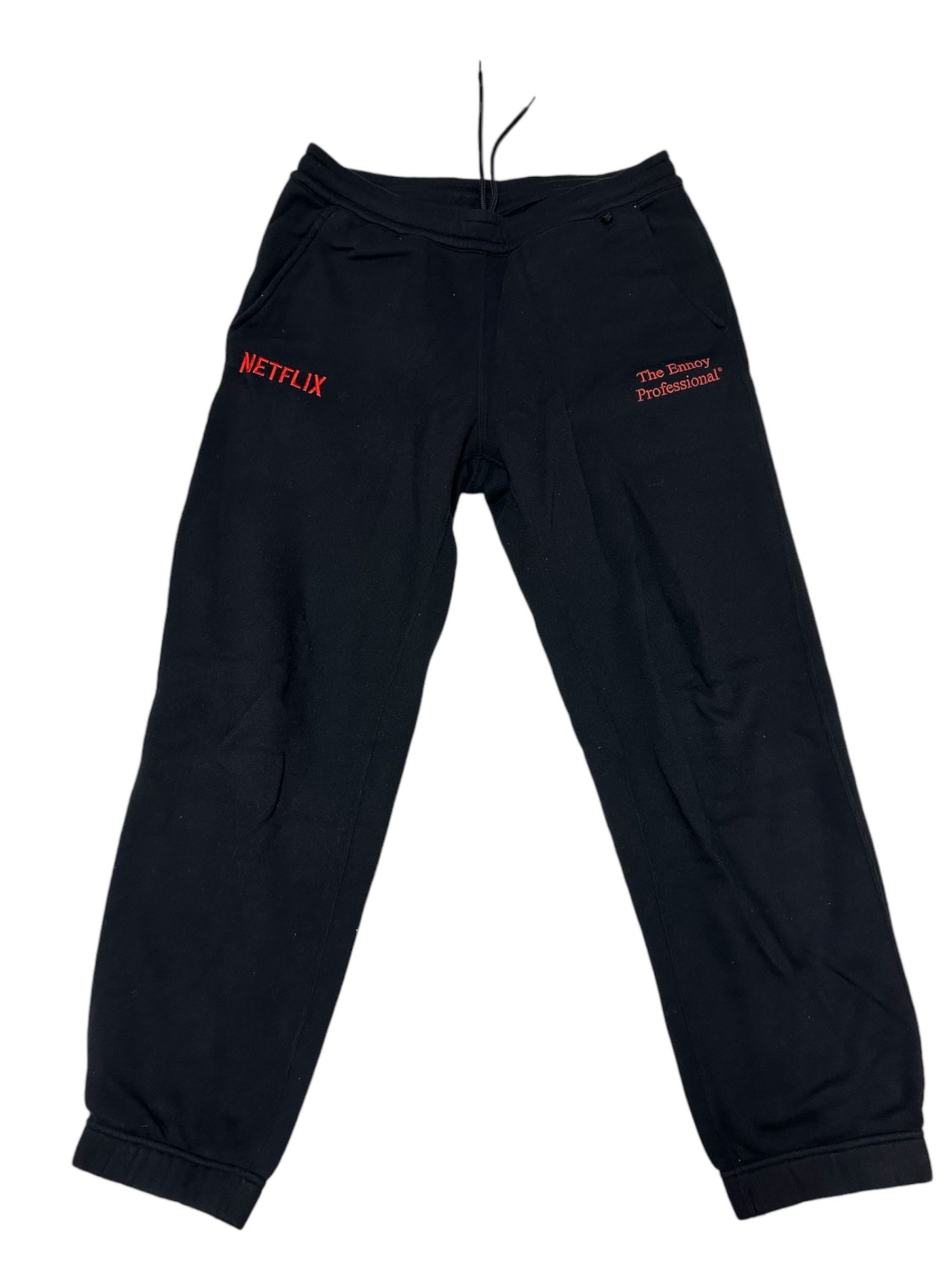ENNOY Stylistshibutsu x Netflix 23AW Pants "Black/Netflix Red"