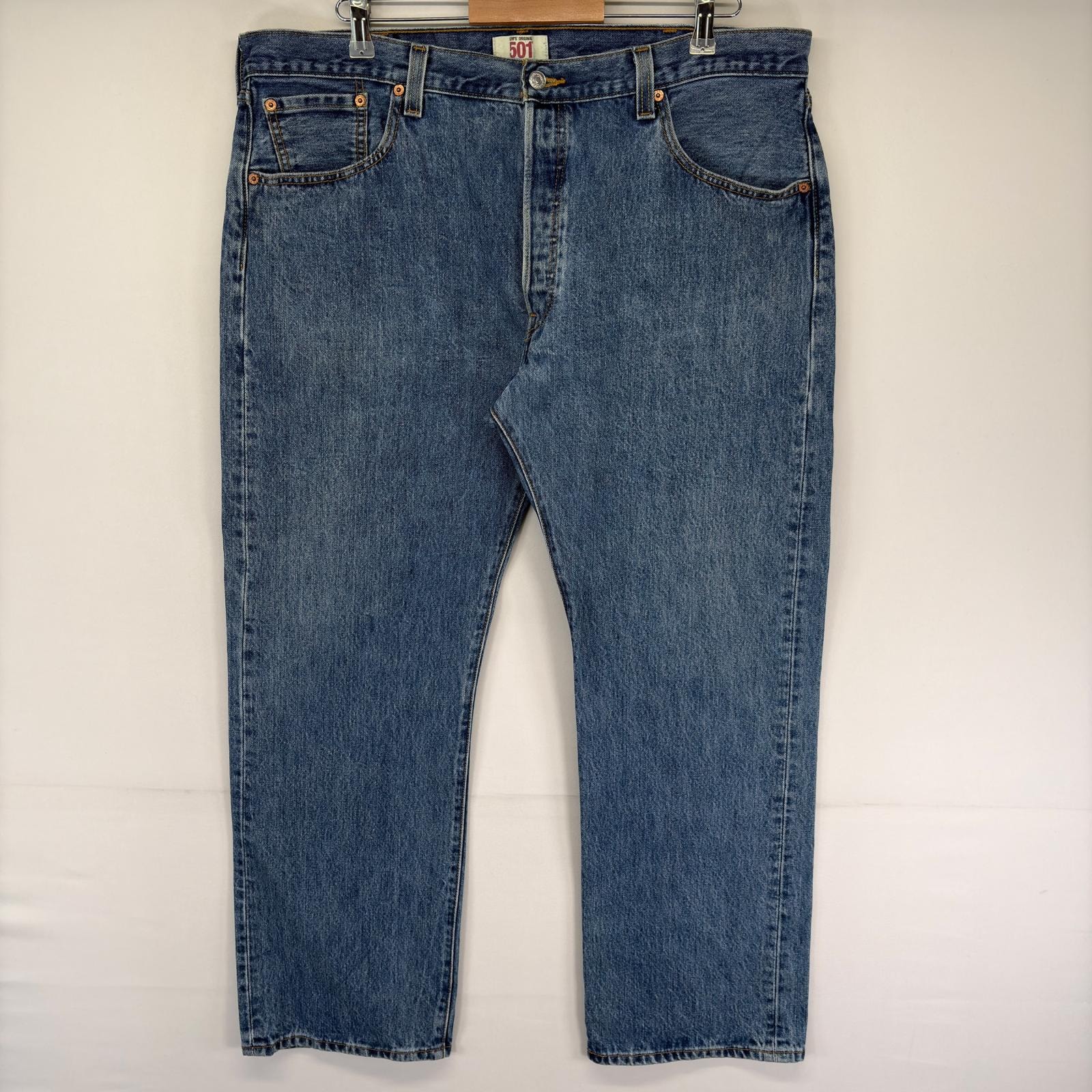 古着 リーバイス Levi's パンツ 501 ストレート 5ポケット ボタンフライ 大きいサイズ ジーンズ W40 L30  ブルー系 メンズ