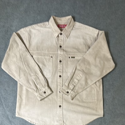 Supreme Worn Snap Painter Shirt "Natural"