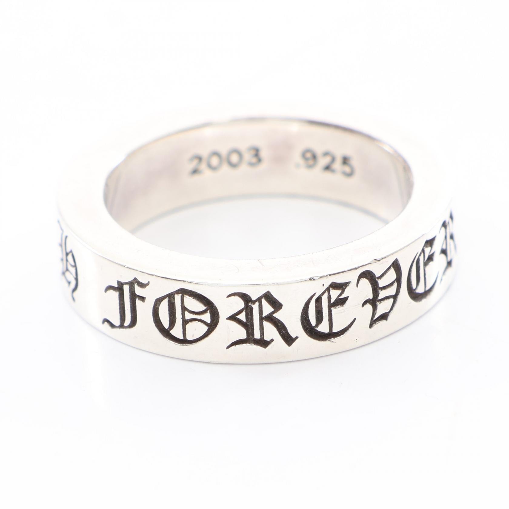 クロムハーツ CHROME HEARTS SPACER RING 6mm CH FOREVER スペーサー リング・指輪 ジュエリー シルバー925 メンズ シルバー系 【中古】