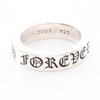 クロムハーツ CHROME HEARTS SPACER RING 6mm CH FOREVER スペーサー リング・指輪 ジュエリー シルバー925 メンズ シルバー系 【中古】