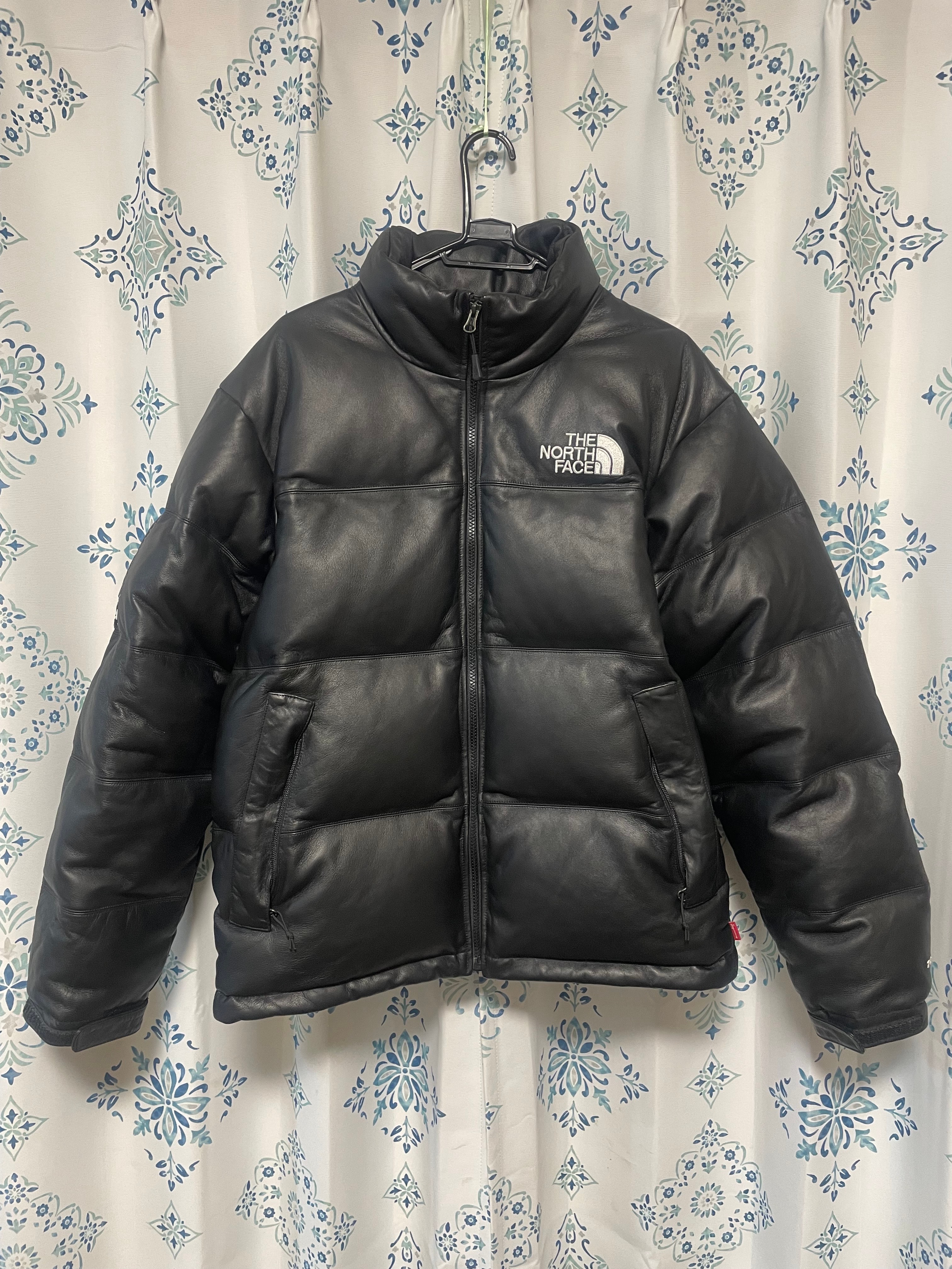 Supreme x The North Face Leather Nuptse Jacket "Black"