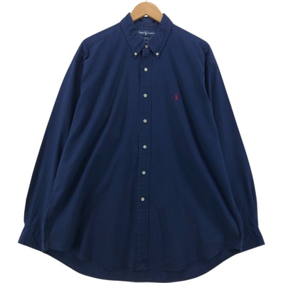 古着 ラルフローレン Ralph Lauren BLAKE 長袖 ボタンダウンシャツ メンズXL相当/eaa554476