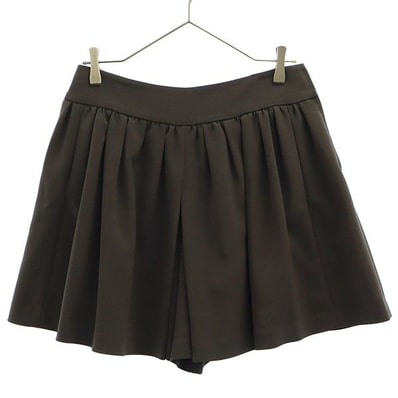 FOXEY NEW YORK フォクシー ニューヨーク ギャザー ショートパンツ 40 グレー