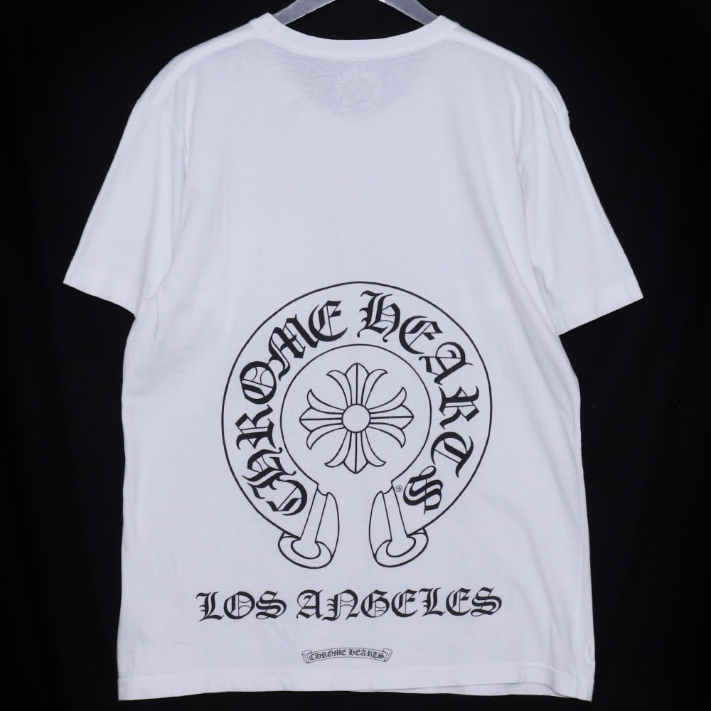 Chrome Hearts Los Angeles Exclusive Horseshoe Pocket T-Shirt "White"