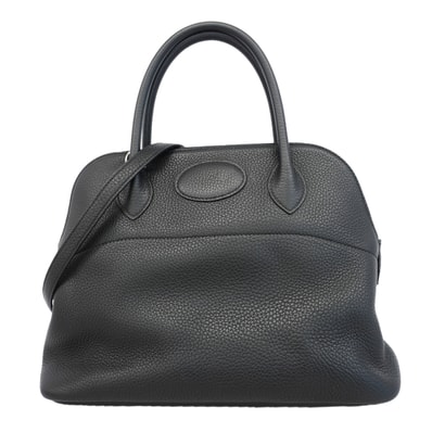 ★最終価格★SALE【6id5615】エルメス ハンドバッグ ボリード31 トリヨンクレマンス ブラック シルバー金具 C刻印 2wayバッグ【中古】レディース