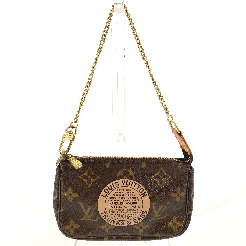ルイヴィトン LOUIS VUITTON ミニポシェット アクセソワール T&B M60153 モノグラム チェーンバッグ カバン ポーチ ハンドバッグ モノグラムキャンバス ブラウン