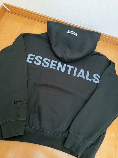 FEAR OF GOD ESSENTIALS 3M logo Pullover Hoodie "Black"