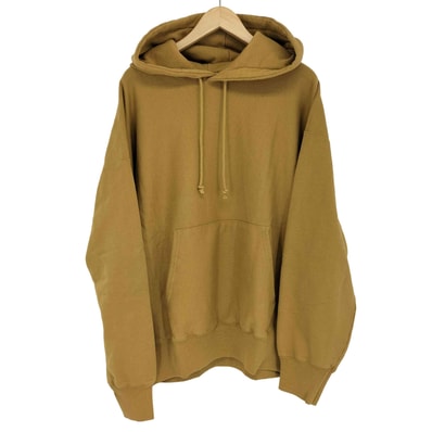 ARENE REVERSE WEAVE PO HOOD WASHERD TAN SLACKS【1140143703112】