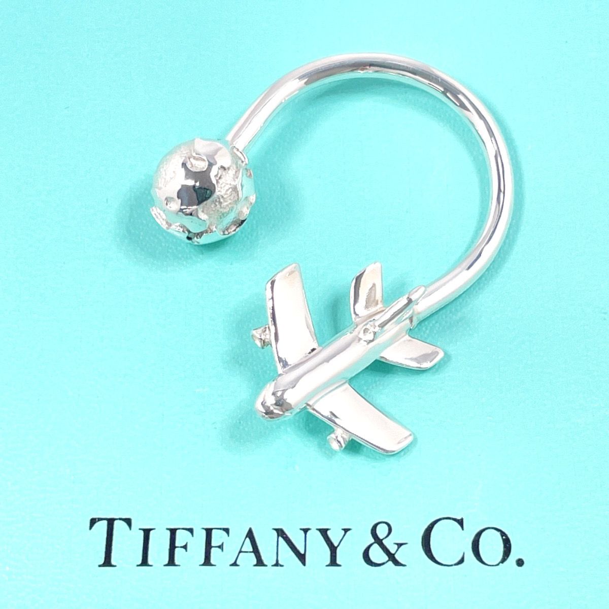 Tiffany 地球飛行機 キーホルダー ぽろぽろ 