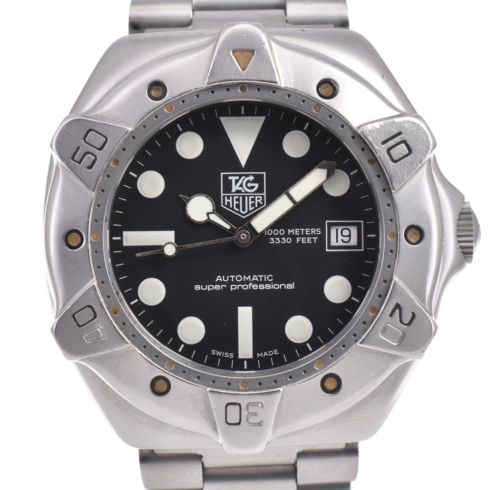 タグホイヤー TAG HEUER WS2110-2 ヴィンテージ スーパープロフェッショナル 1000m 自動巻き メンズ 良品 O#145778