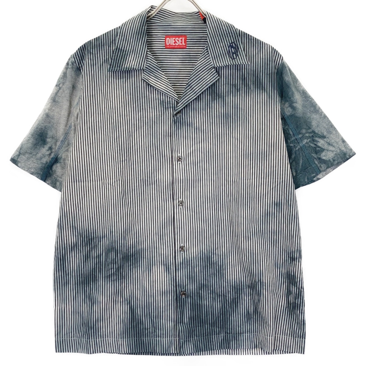 ディーゼル グレー A12895 22SS S-TRUCKER CAMICIA オープンカラーシャツ 44