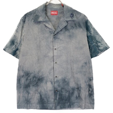 ディーゼル グレー A12895 22SS S-TRUCKER CAMICIA オープンカラーシャツ 44