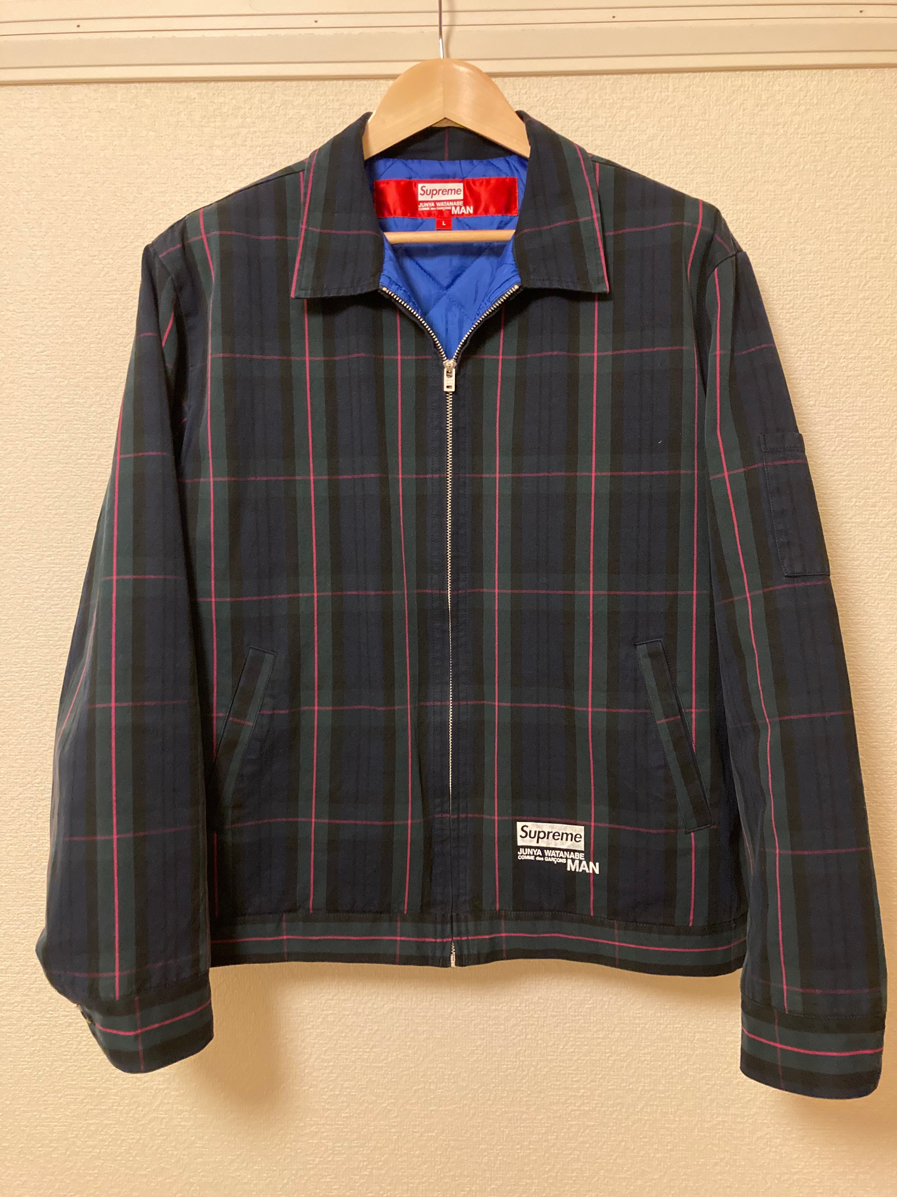 Supreme / JUNYA WATANABE COMME des GARCONS MAN Printed Work Jacket "Navy Plaid"