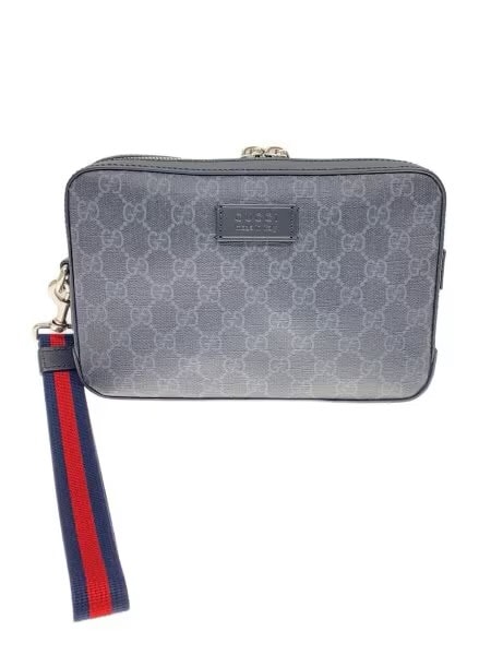 GUCCI GG Supreme Pouch "Black/Grey"