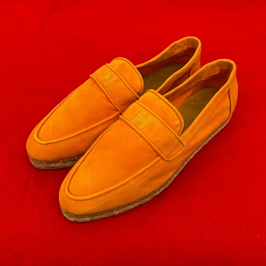 B (目立った傷や汚れなし)】HERMES エルメス エスパドリーユ B (目立った傷や汚れなし)】HERMES エルメス エスパドリーユ