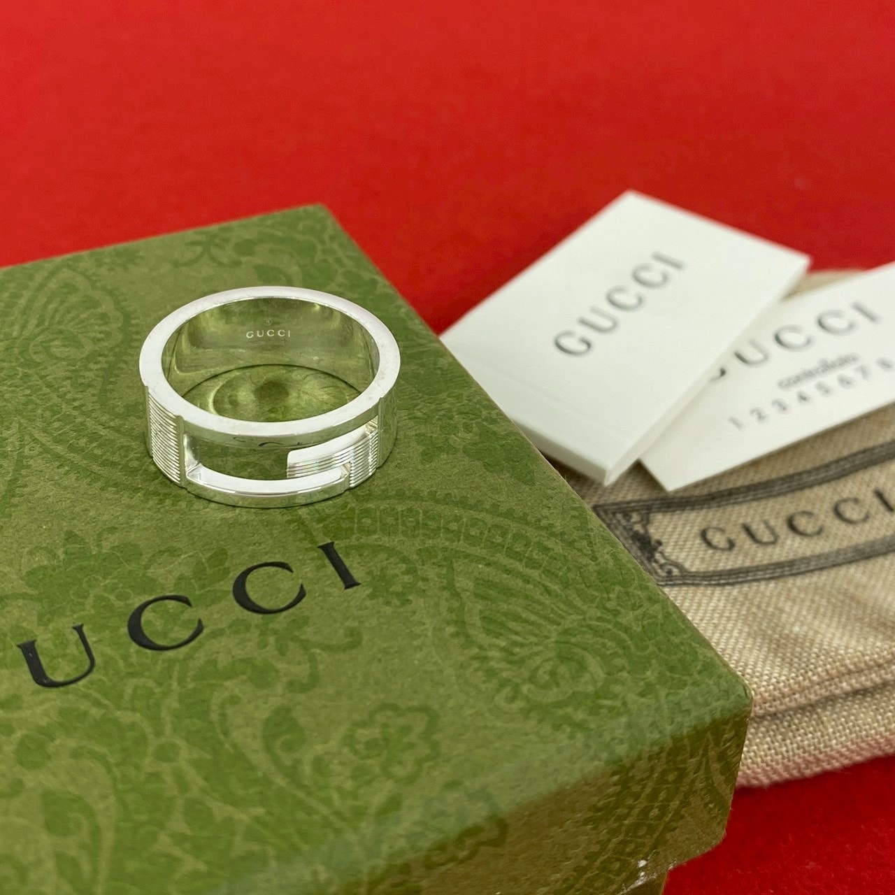 GUCCI グッチ G ロゴ シルバー925 リング・指輪 19.5号 シルバー
23059