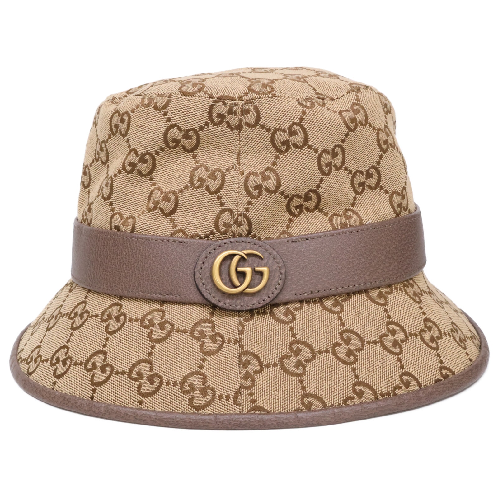 グッチ 【新品同様/国内正規】576587 GGキャンバス フェドラハット/ L