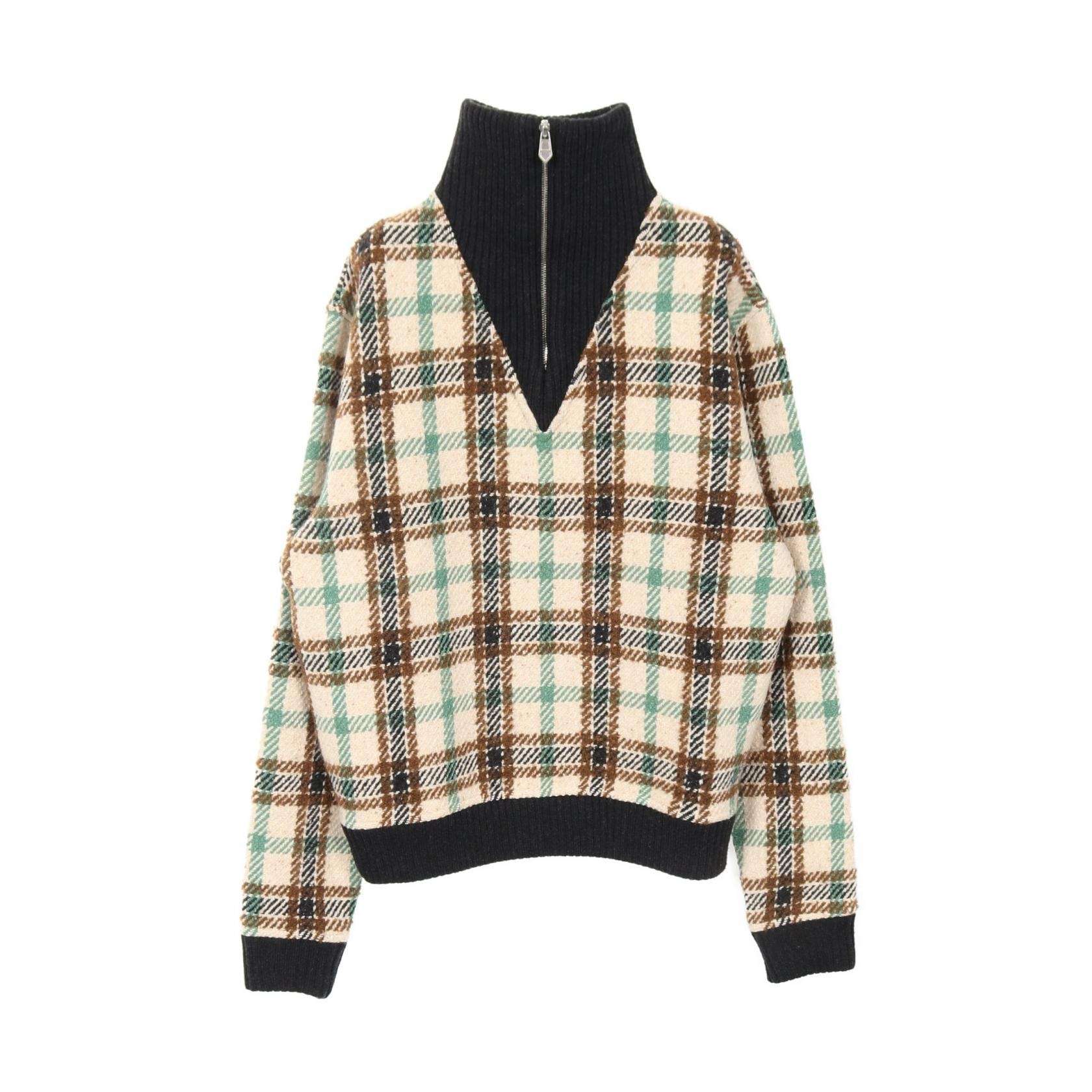 エルメス HERMES ニット 衣料品 トップス ウール メンズ アイボリー系 / ブラック系 / マルチカラー 【中古】