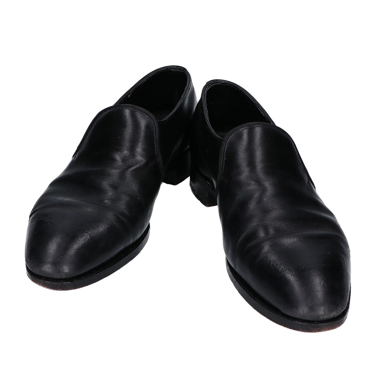 ジョンロブ ブラック カーフ EDWARD 1000ラスト プレーントゥ ローファー 6 1/2E