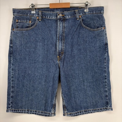 古着 リーバイス Levi's ショートパンツ ストレート 505 デニム ハーフパンツ ジップフライ w42 ブルー メンズ