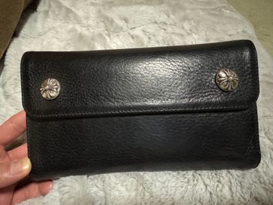 Chrome Hearts Wave Wallet Leather "Black"