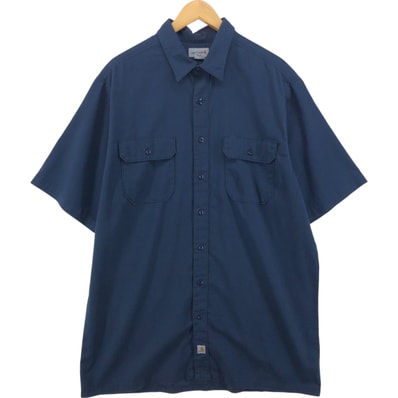 古着 カーハート Carhartt 半袖 ボックスシャツ ワークシャツ メンズXL相当/eaa556626