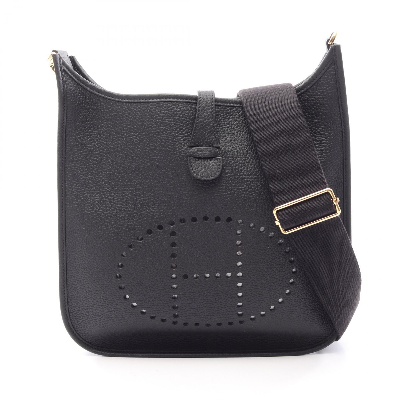 エルメス HERMES エヴリン 3 トロワ PM ショルダーバッグ バッグ レザー トリヨンクレマンス トリヨンクレマンス K刻印(2025年製造) レディース ブラック系 【中古】