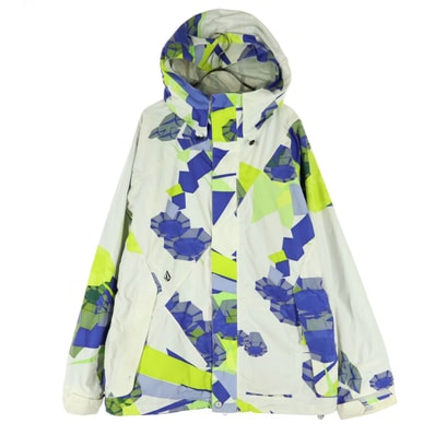 VOLCOM ボルコム 総柄 スノーボード 長袖 ウェア S ホワイト系