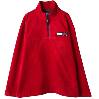 古着 90年代~ トミーヒルフィガー TOMMY HILFIGER ハーフジップ フリースプルオーバー メンズM相当/eaa619494