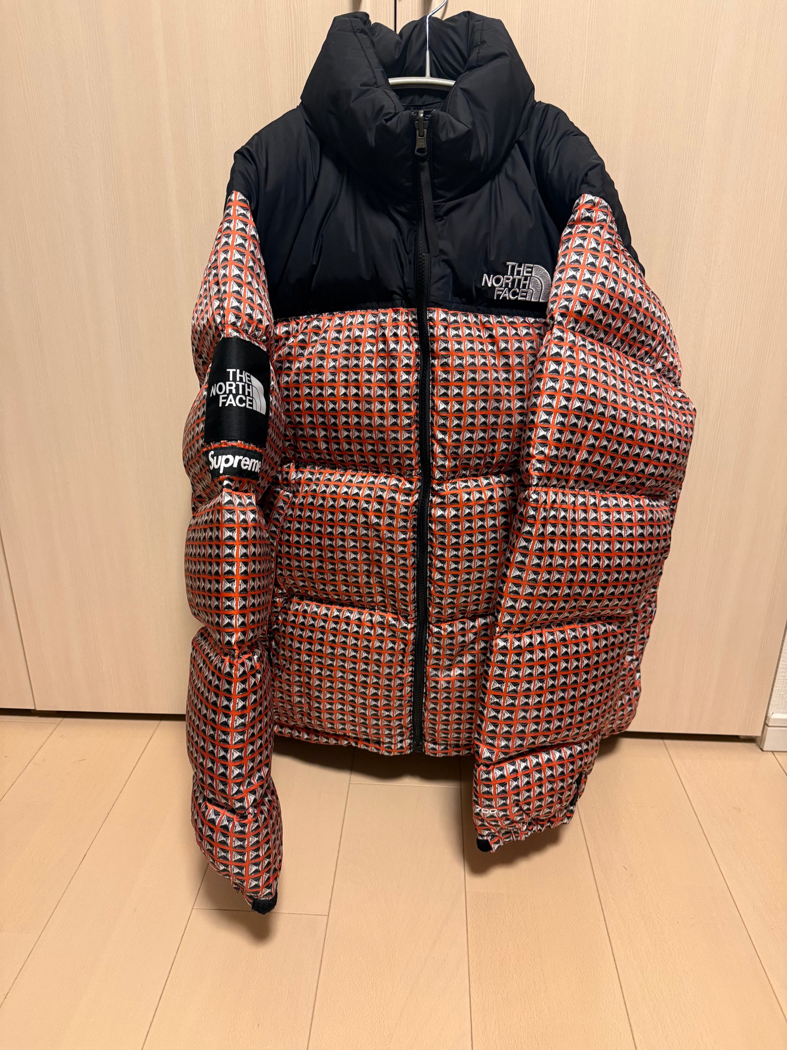 Supreme x The North Face Studded Nuptse Jacket "Red"
