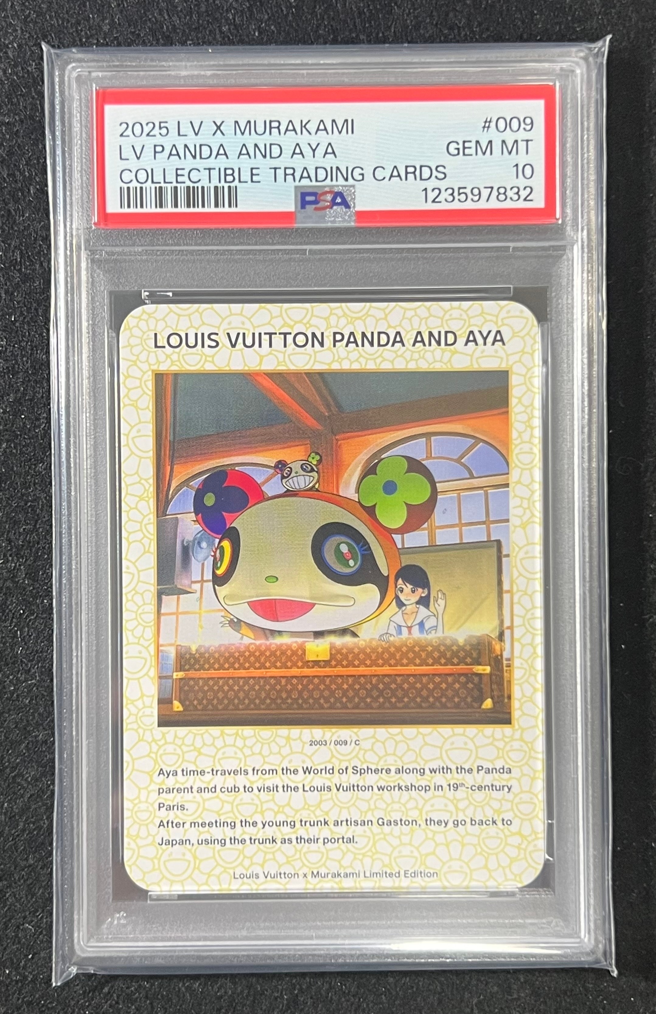 PSA10 ルイ・ヴィトン パンダ トレーディングカード AYA レア PSA10】ルイヴィトンパンダとアヤ C [2003 / 009](ルイヴィトン