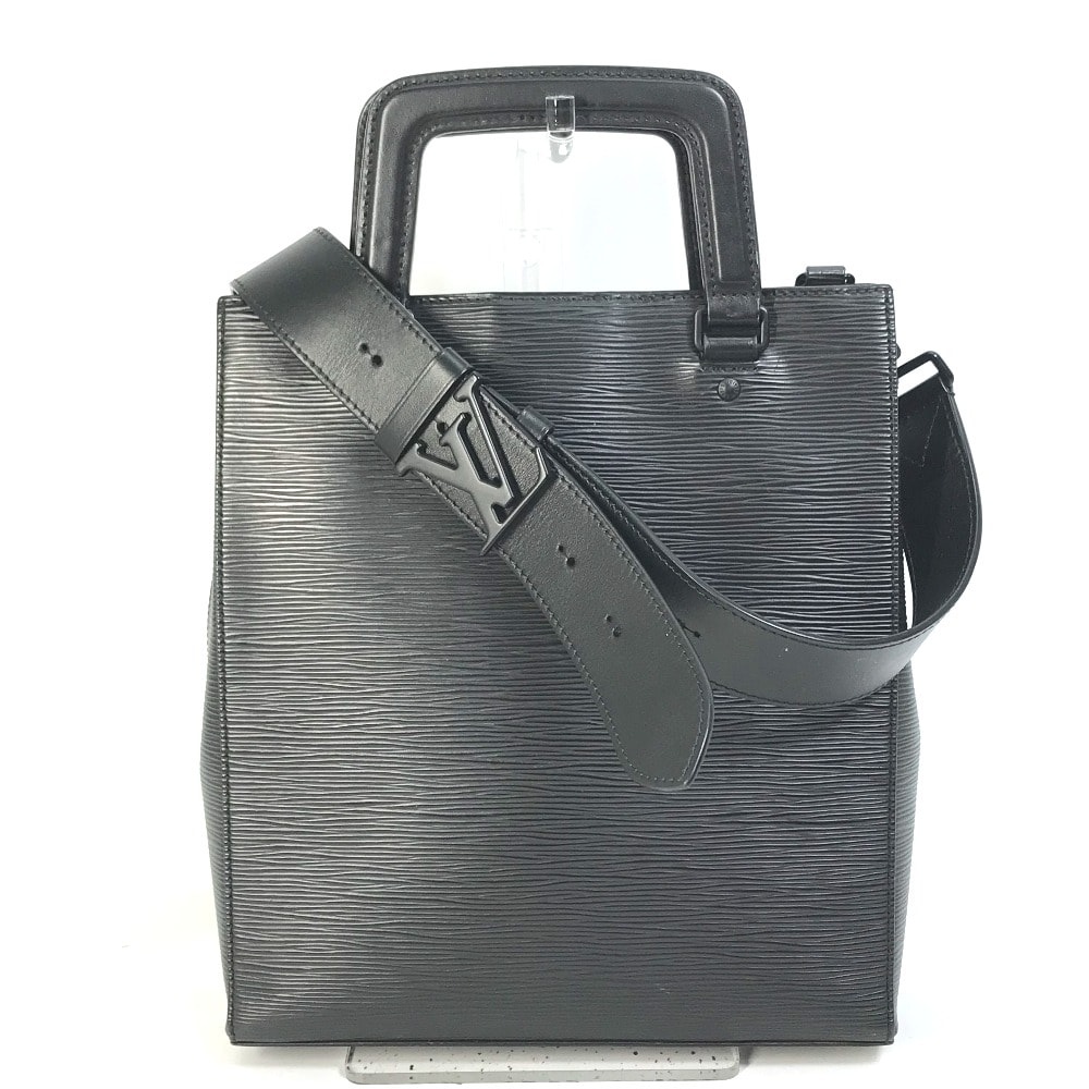 ルイヴィトン LOUIS VUITTON サックプラ フォールド M58497 エピ 斜め掛け 2WAY ショルダーバッグ カバン トートバッグ ハンドバッグ エピレザー ブラック