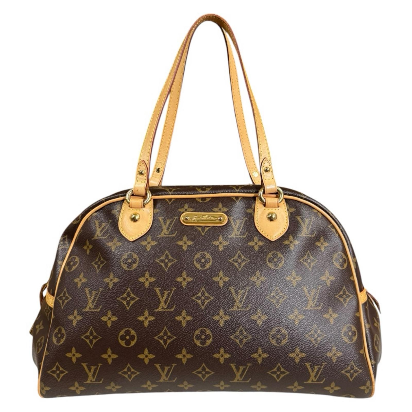 ルイヴィトン モントルグイユGM モノグラム ショルダーバッグ モノグラムキャンバス M95566 ブラウン レディース LOUIS VUITTON  中古